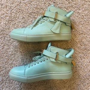 BUSCEMI HIGH TOP SNEAKERS SIZE 36 (6M) ACQUA MARINA